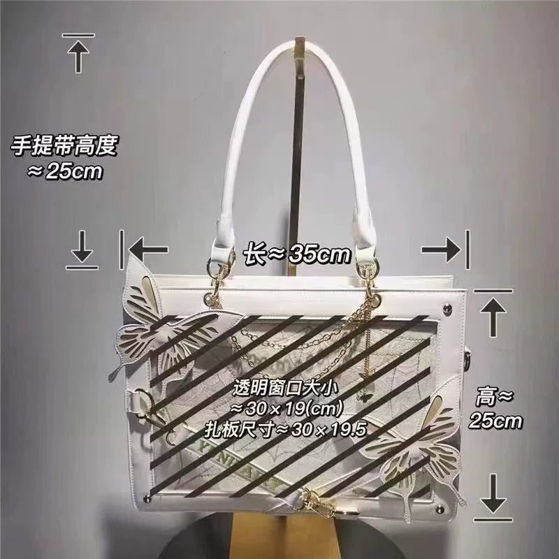 Lolita Gothic Spider Web Dark Series Pain Bag Labyrinth Butterfly Girl Casual Shoulder Crossbody Tote Bag