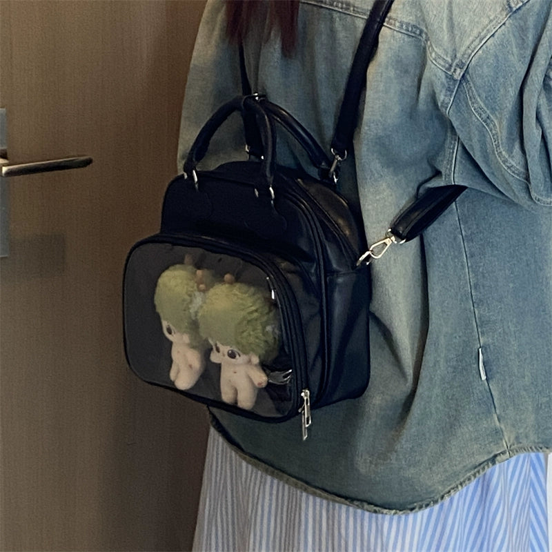 Large Capacity Cute Ita Bag – Perfect for Badges and Plushies