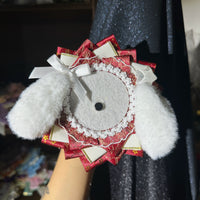 Handmade Cute Dog Badge Holder – Ita Bag Decoration Base for 2.28-2.95 inch (58mm-75mm) Badges
