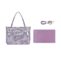 Gothic Punk PU Leather Itabag with Transparent Window