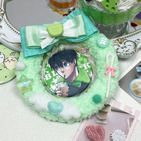 Handmade Donut Badge Holder – Ita Bag Decoration Base for 2.28-2.95 inch (58mm-75mm) Badges