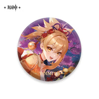 [Official Genshin Impact] Character Badge –  2.28inches(58mm) – Furina & Kaedehara Kazuha – Genshin Themed Series