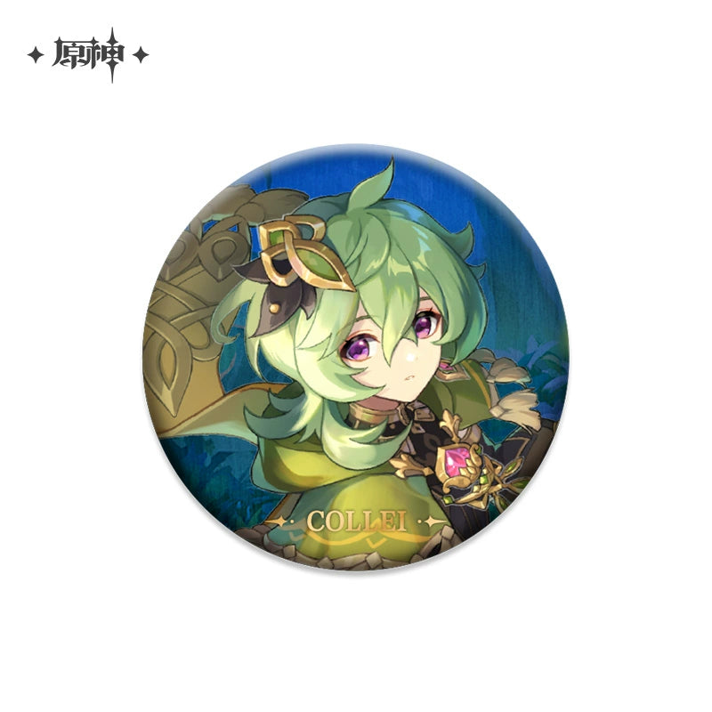 [Official Genshin Impact] Character Badge –  2.28inches(58mm) – Furina & Kaedehara Kazuha – Genshin Themed Series
