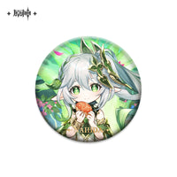 [Official Genshin Impact] Character Badge –  2.28inches(58mm) – Furina & Kaedehara Kazuha – Genshin Themed Series