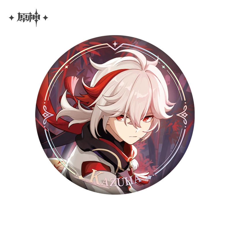 Lisenced Genshin Impact Character PV Series Tinplate Badge – 2.28inches(58mm) – Furina & Wanderer