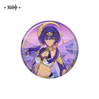 Lisenced Genshin Impact Genius Invokation TCG Tournament Series Tinplate Badge - 2.95 inches (75mm)