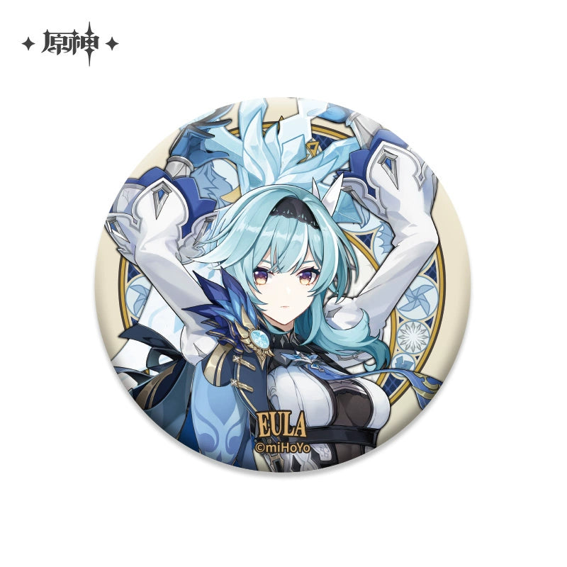Lisenced Genshin Impact Mondstadt Theme Series Character Badge –  2.95 inches (75mm) – Venti, Klee, Albedo
