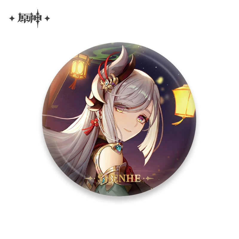 [Official Genshin Impact] Character Badge –  2.28inches(58mm) – Furina & Kaedehara Kazuha – Genshin Themed Series