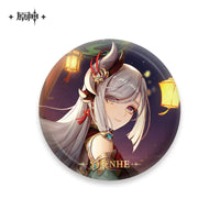 [Official Genshin Impact] Character Badge –  2.28inches(58mm) – Furina & Kaedehara Kazuha – Genshin Themed Series