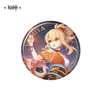 Lisenced Genshin Impact Genius Invokation TCG Tournament Series Tinplate Badge - 2.95 inches (75mm)