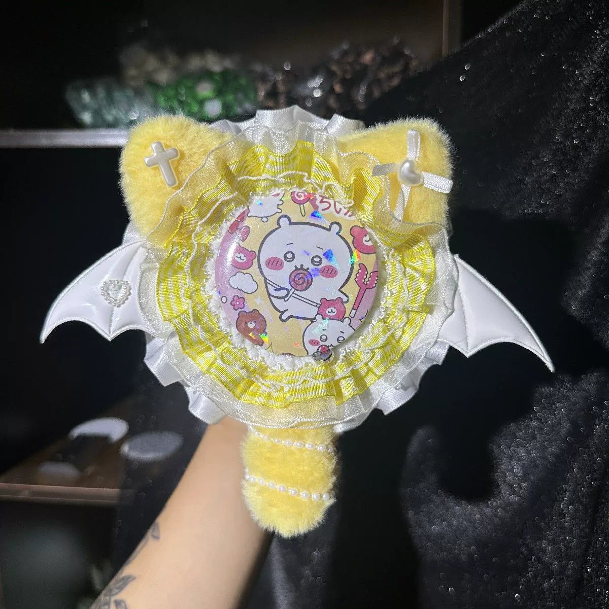 Handmade Elf Fairy Badge Holder – Ita Bag Decoration Base for 2.28-2.95 inch (58mm-75mm) Badges
