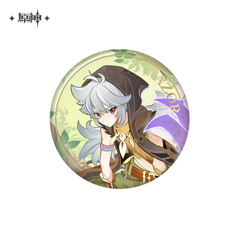 Lisenced Genshin Impact Genius Invokation TCG Tournament Series Tinplate Badge - 2.95 inches (75mm)