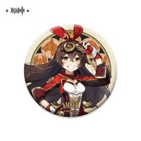 Lisenced Genshin Impact Mondstadt Theme Series Character Badge –  2.95 inches (75mm) – Venti, Klee, Albedo