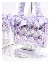 Rose Bloom Ita Bag – Stylish Ribbon Crossbody for Collectibles