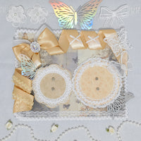 Fairy Garden Itabag Display Insert - Holds 2 Badges perfectly-Pre-made Ita Board Original Handmade