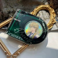 Clear Acrylic CD-Style Badge Display Stand — Fits 58mm Badges