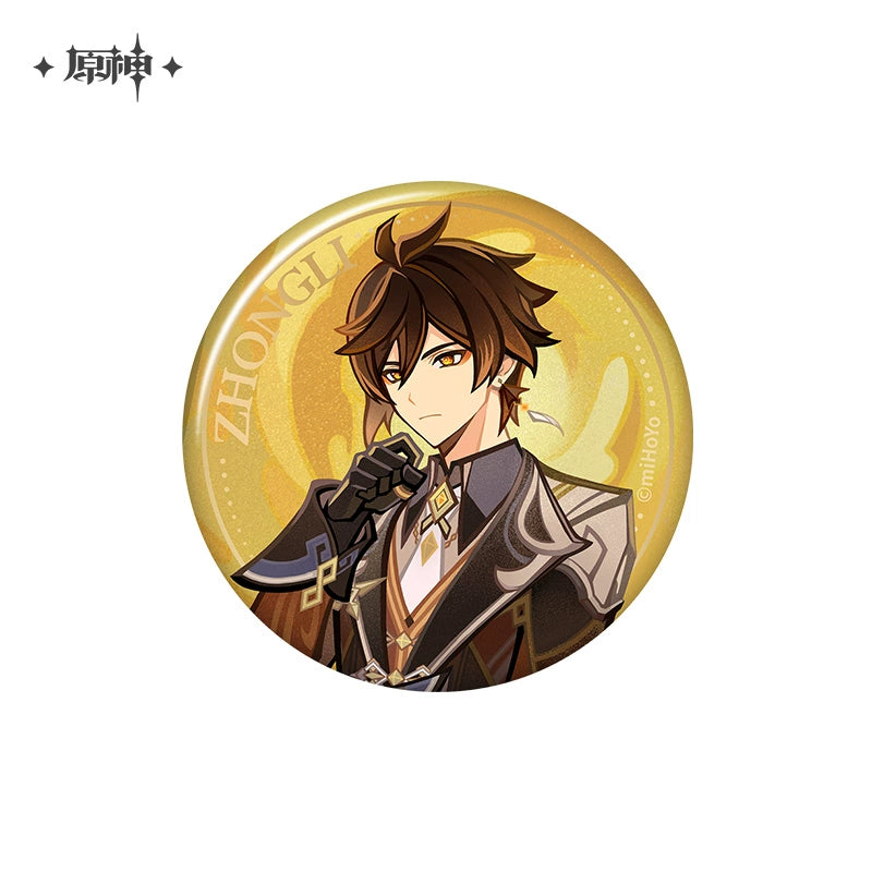 Lisenced Genshin Impact Genius Invokation TCG Tournament Series Tinplate Badge - 2.95 inches (75mm)