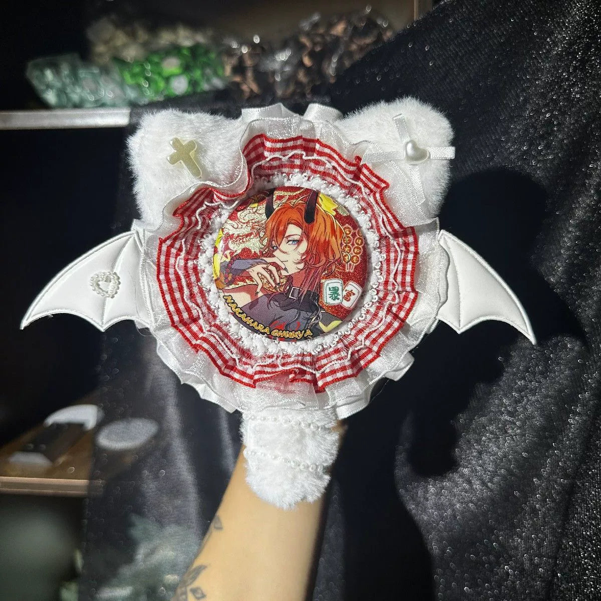 Handmade Elf Fairy Badge Holder – Ita Bag Decoration Base for 2.28-2.95 inch (58mm-75mm) Badges