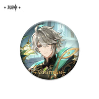 [Official Genshin Impact] Character Badge –  2.28inches(58mm) – Furina & Kaedehara Kazuha – Genshin Themed Series