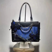 Lolita Gothic Spider Web Dark Series Pain Bag Labyrinth Butterfly Girl Casual Shoulder Crossbody Tote Bag