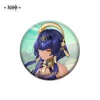 [Official Genshin Impact] Character Badge –  2.28inches(58mm) – Furina & Kaedehara Kazuha – Genshin Themed Series