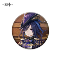 [Official Genshin Impact] Character Badge –  2.28inches(58mm) – Furina & Kaedehara Kazuha – Genshin Themed Series