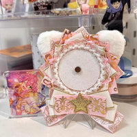 Handmade Original Cat Ear Plush Badge Holder – Cute DIY Ita Bag Decoration Base for 2.28-2.95 inch (58mm-75mm) Badges