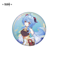 Lisenced Genshin Impact Genius Invokation TCG Tournament Series Tinplate Badge - 2.95 inches (75mm)