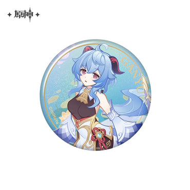 Lisenced Genshin Impact Genius Invokation TCG Tournament Series Tinplate Badge - 2.95 inches (75mm)