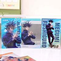 Official Licensed Jujutsu Kaisen Holographic Lenticular Card Set - 3 Collectible Cards (Gojo Satoru, Fushiguro Megumi, Kugisaki Nobara, Itadori Yuji)