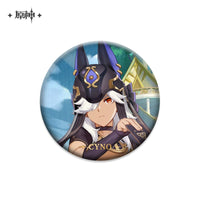 [Official Genshin Impact] Character Badge –  2.28inches(58mm) – Furina & Kaedehara Kazuha – Genshin Themed Series