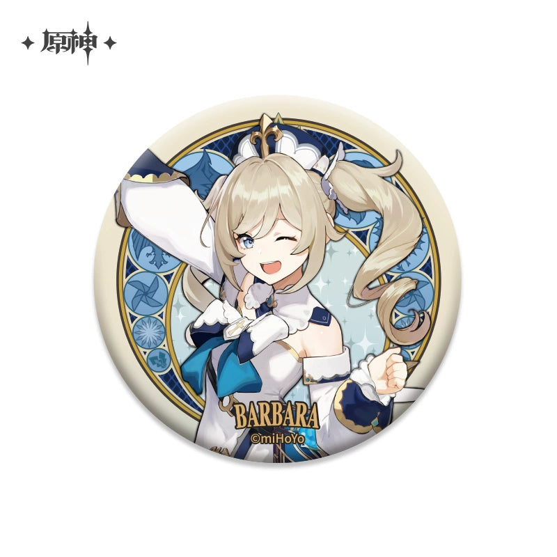 Lisenced Genshin Impact Mondstadt Theme Series Character Badge –  2.95 inches (75mm) – Venti, Klee, Albedo