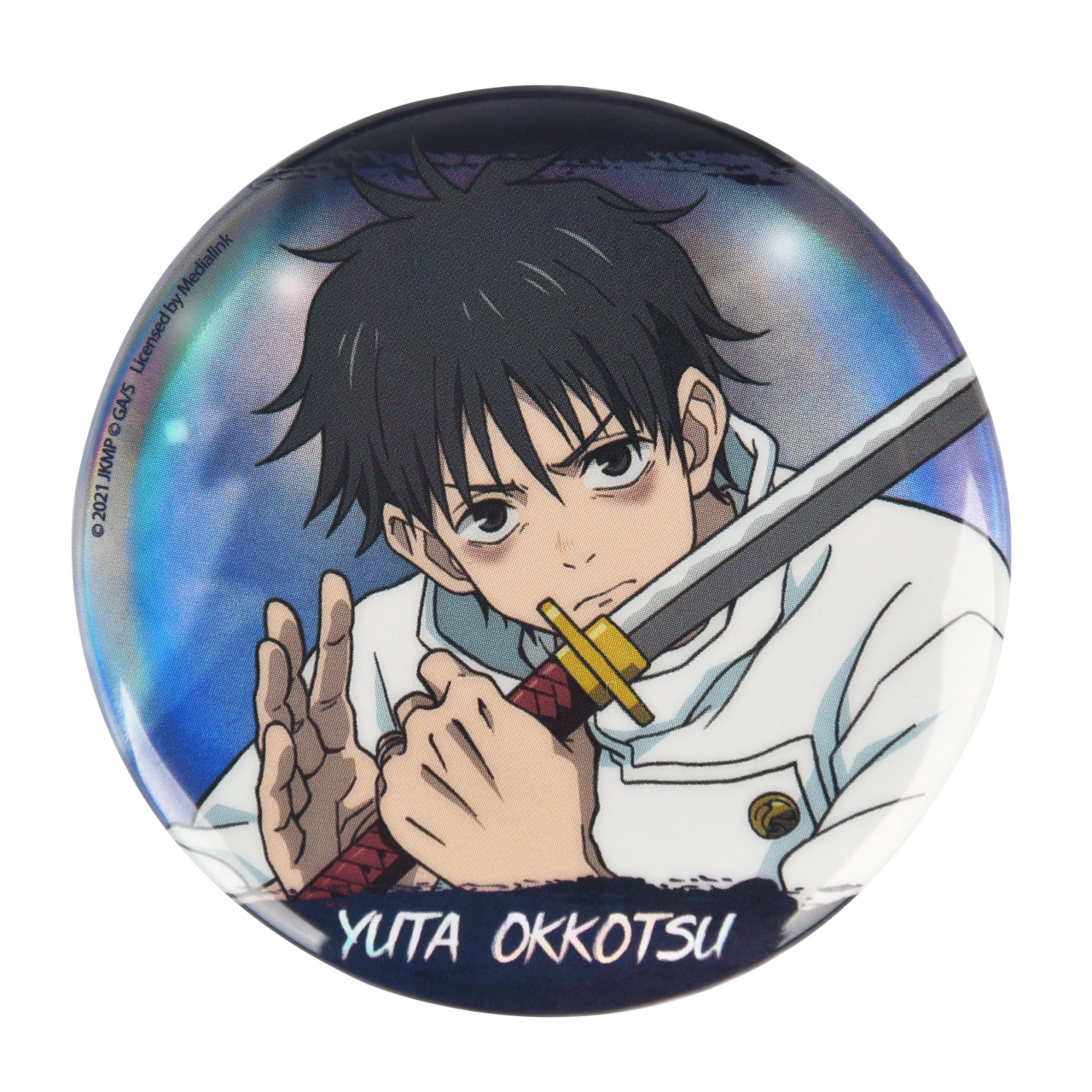 Licensed BOOMCOMIC Jujutsu Kaisen Holographic Badges-22.8inches（58mm）