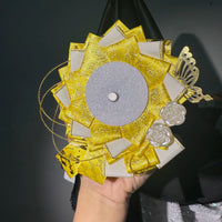 Handmade Lotus Flower Lace Badge Holder – Ita Bag Decoration Base for 2.28-2.95 inch (58mm-75mm) Badges