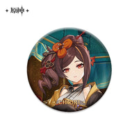 [Official Genshin Impact] Character Badge –  2.28inches(58mm) – Furina & Kaedehara Kazuha – Genshin Themed Series
