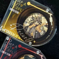 Clear Acrylic CD-Style Badge Display Stand — Fits 58mm Badges