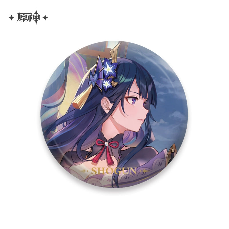 [Official Genshin Impact] Character Badge –  2.28inches(58mm) – Furina & Kaedehara Kazuha – Genshin Themed Series