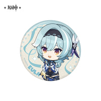 Lisenced Genshin Impact Character Illustration Series Badge – 2.28 inches(58mm) – Xiao & Albedo