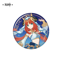 Lisenced Genshin Impact Genius Invokation TCG Tournament Series Tinplate Badge - 2.95 inches (75mm)