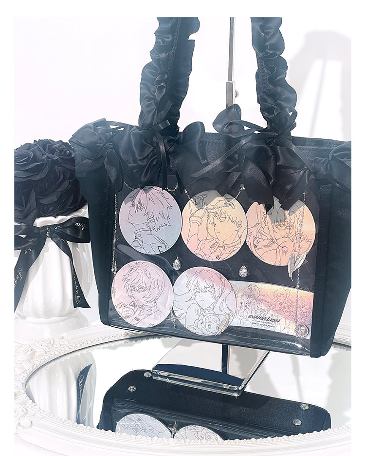 Rose Bloom Ita Bag – Stylish Ribbon Crossbody for Collectibles