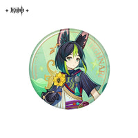Lisenced Genshin Impact Genius Invokation TCG Tournament Series Tinplate Badge - 2.95 inches (75mm)