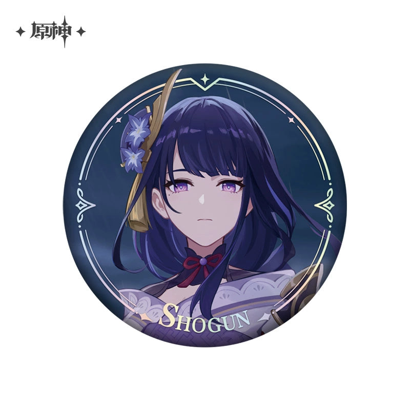 Lisenced Genshin Impact Character PV Series Tinplate Badge – 2.28inches(58mm) – Furina & Wanderer