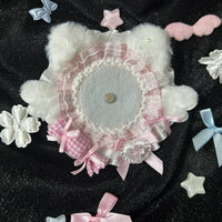 Handmade Angel Cat Badge Holder – Ita Bag Decoration Base for 2.28-2.95 inch (58mm-75mm) Badges