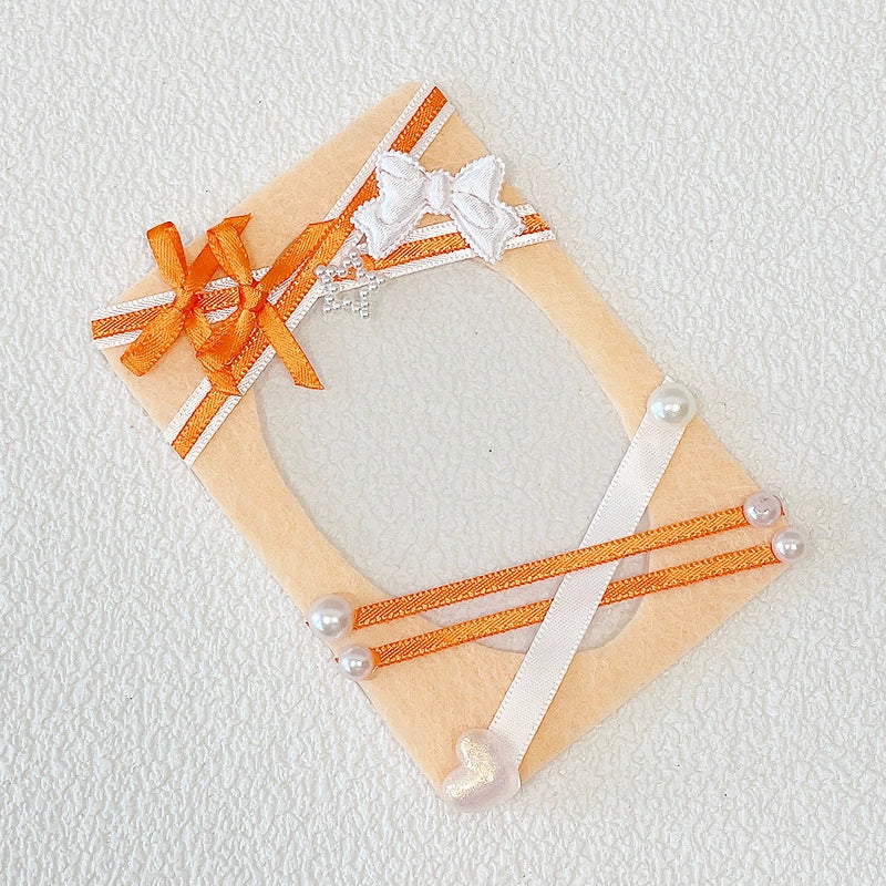 3-Inch Original Woven Solid Color Card Holder
