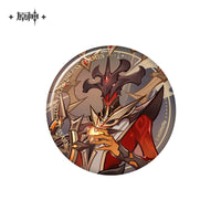 Lisenced Genshin Impact Genius Invokation TCG Tournament Series Tinplate Badge - 2.95 inches (75mm)
