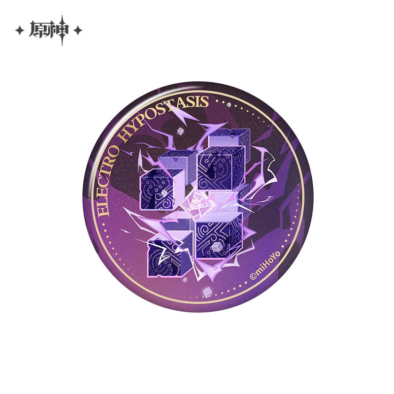Lisenced Genshin Impact Genius Invokation TCG Tournament Series Tinplate Badge - 2.95 inches (75mm)