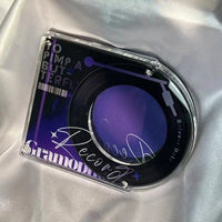 Clear Acrylic CD-Style Badge Display Stand — Fits 58mm Badges