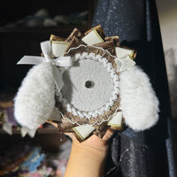 Handmade Cute Dog Badge Holder – Ita Bag Decoration Base for 2.28-2.95 inch (58mm-75mm) Badges