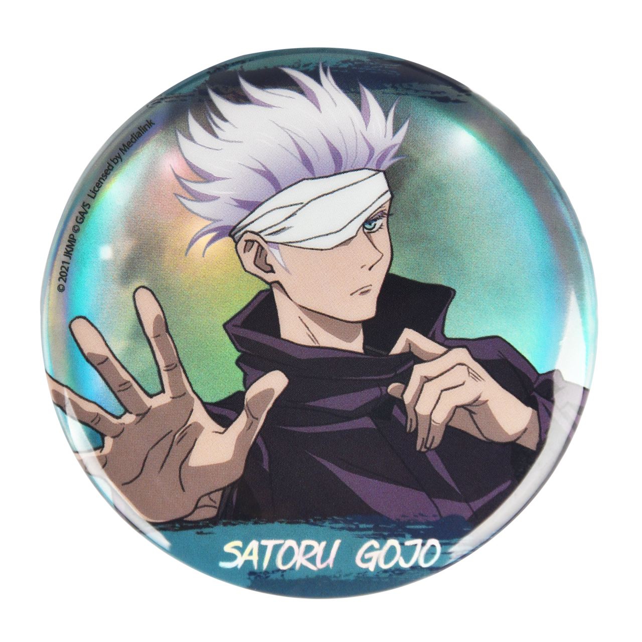 Licensed BOOMCOMIC Jujutsu Kaisen Holographic Badges-22.8inches（58mm）