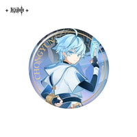 Lisenced Genshin Impact Genius Invokation TCG Tournament Series Tinplate Badge - 2.95 inches (75mm)